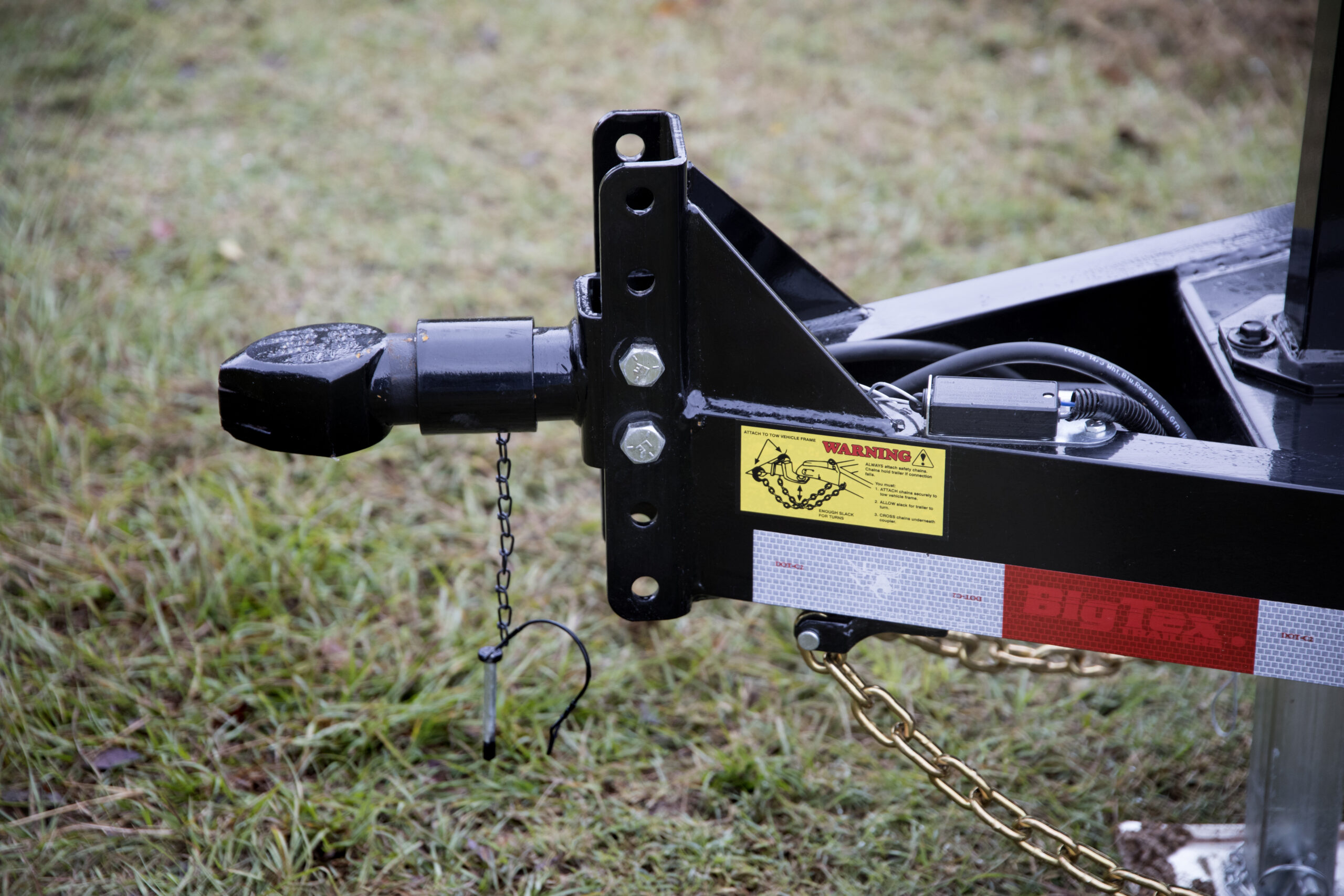 adjustable forged coupler on trailer