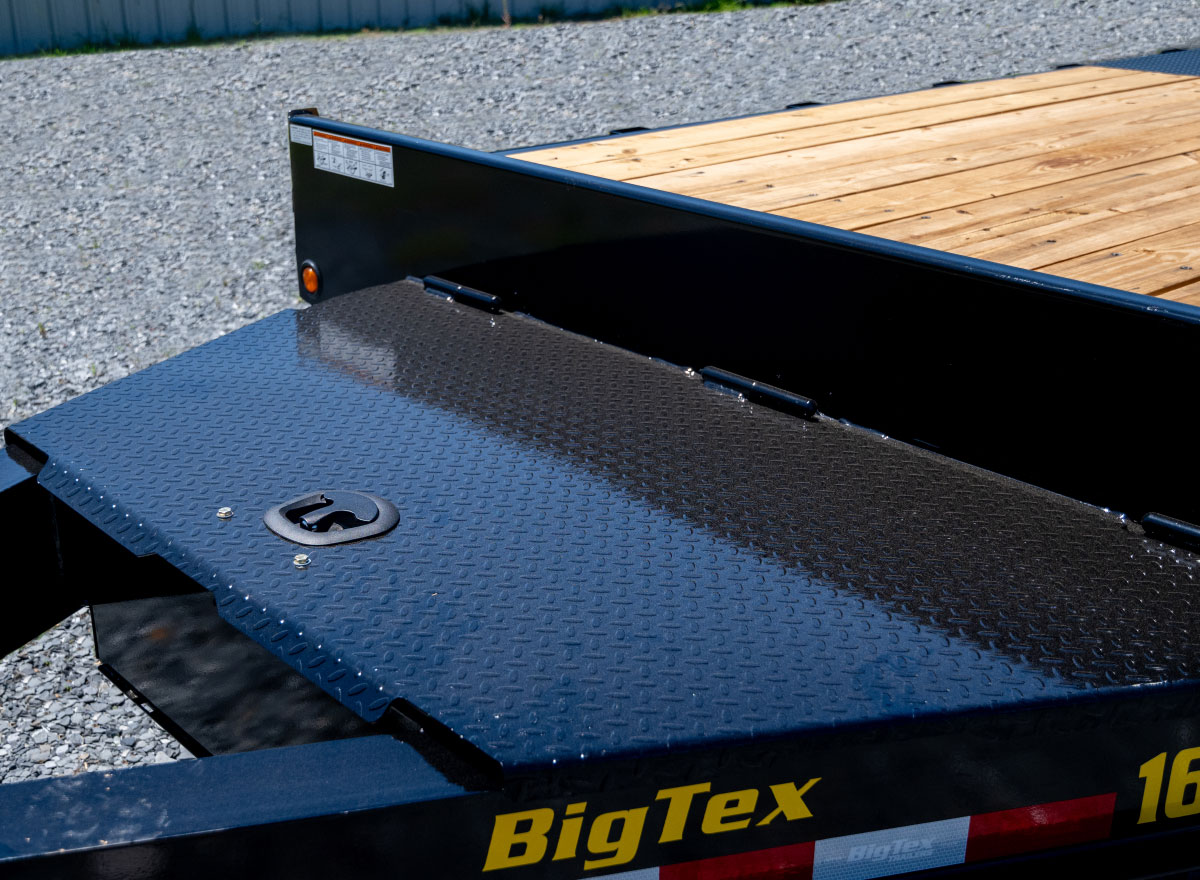 locking storage on a Big Tex Trailer